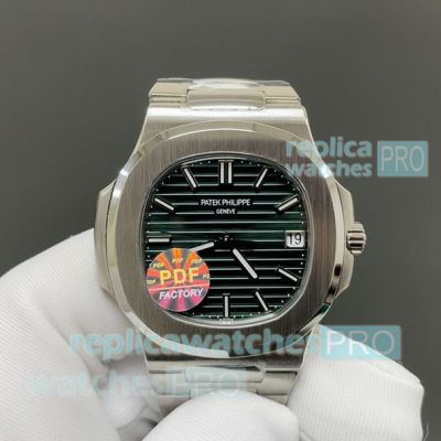 PDF Factory Patek Philippe Nautilus 5711 Green Dial Stainless Steel Swiss Reissue Watch 
